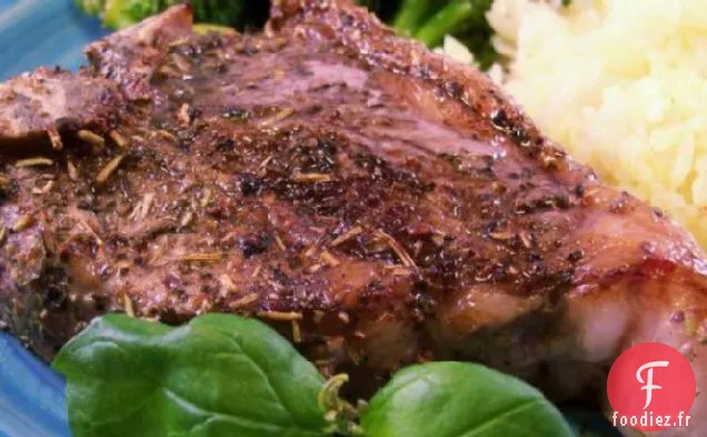 Côtelettes d'Agneau Italiennes Frottées aux Herbes