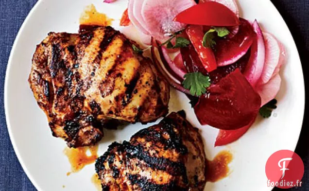 Poulet Mariné au Yaourt avec Salade de Betteraves