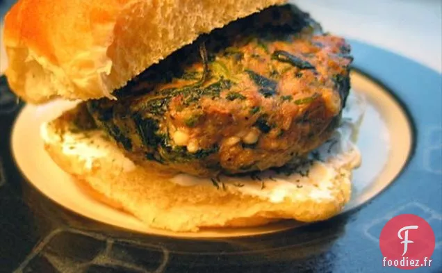 Burgers d'Agneau Feta aux Épinards