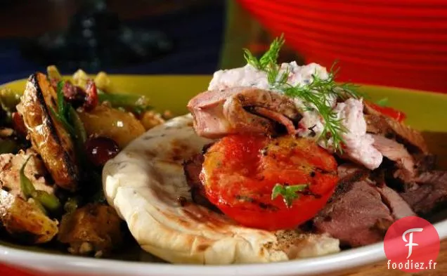 Gyros au Tzatziki de Radis