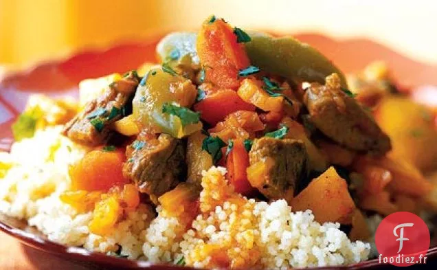 Tajine d'Agneau à la Cannelle, au Safran et aux Fruits Secs