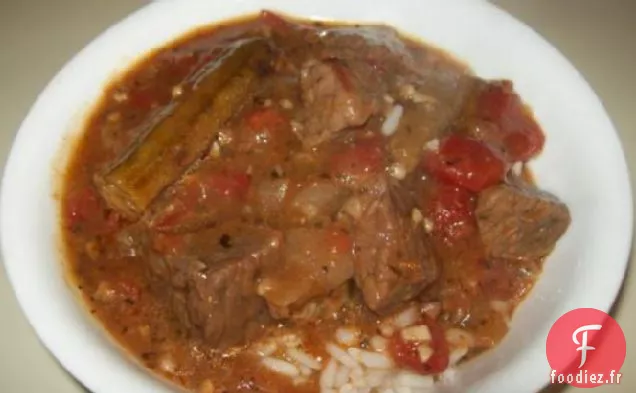 Ragoût d'Agneau Arabe et de Gombo Mia Bamia