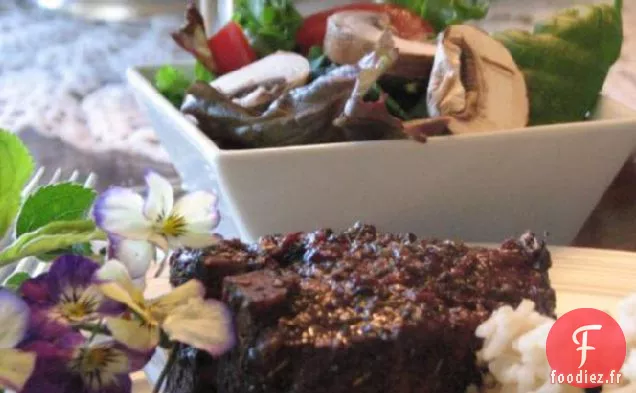 Côtelettes d'Agneau Grillées Au Vin Rouge, Glaçage à l'Ail et au Miel