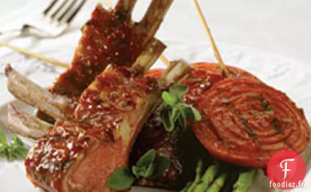 Carré d'Agneau Rôti au Barbecue