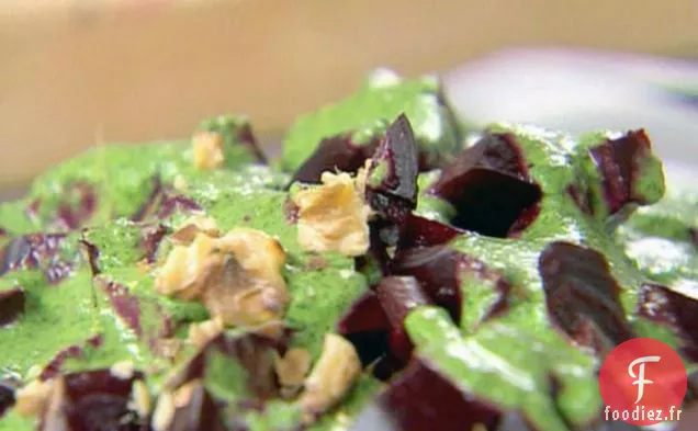 Salade de Betteraves avec un filet de Cresson