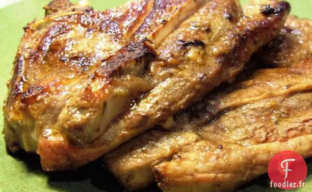 Côtelettes D'Agneau Grillées Au Vin