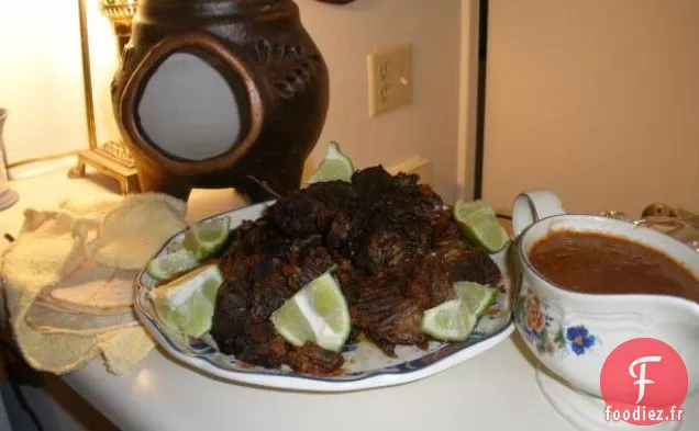 Gigot d'Agneau au Beurre Glacé à la Moutarde