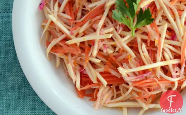 Salade De Légumes Racines Avec Vinaigrette Orange-cumin