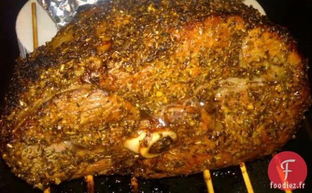 Gigot d'agneau Enveloppé de papier Rôti Lent d'Olive Magazine April