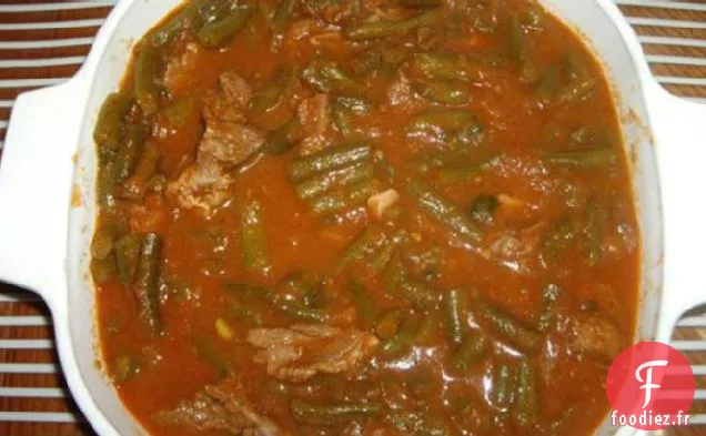 Ragoût de Haricots Verts (Recette arabe)