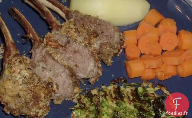 Rôti de Côtes d'Agneau Dijon