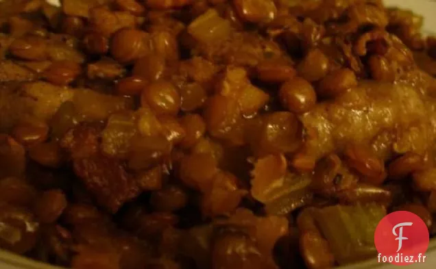 Agneau Aux Lentilles Braisées