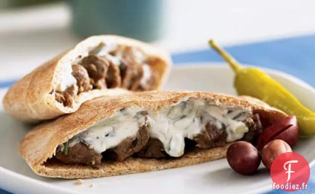 Pita d'Agneau à l'Ail et au Romarin