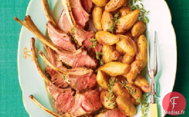 Carré d'Agneau à l'Origan et à l'Orange avec Pommes de terre Caramélisées