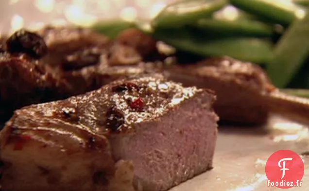 Côtelettes d'Agneau / Côtelettes de Côtes au Piment et aux Olives Noires