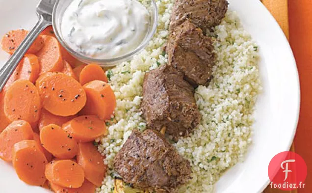 Brochettes d'Agneau aux Épices Marocaines