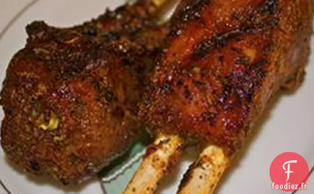 Agneau Grillé avec Glaçage à la Cassonade