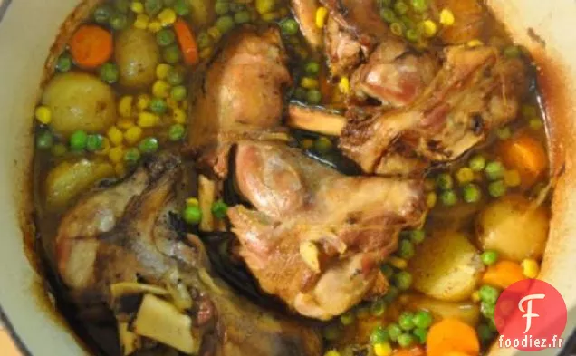Dîner de Jarret d'Agneau