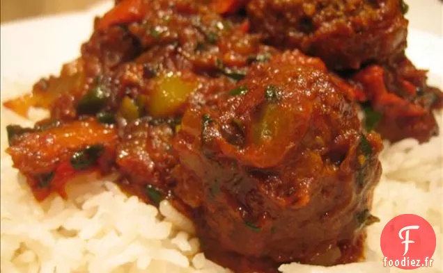Agneau Cuit Lentement Aux Oignons et au Thym