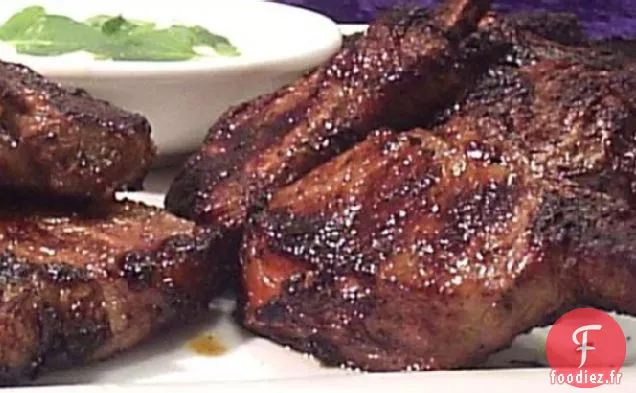 Brochettes D'Agneau Sauce Au Yaourt