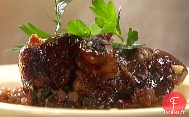 Ragoût de Jarret d'Agneau avec Dessus de Pommes de Terre Russet