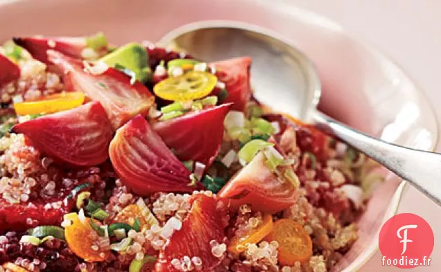 Salade de Betteraves, Orange Sanguine, Kumquat et Quinoa
