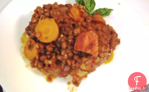 Curry d'Agneau et Lentilles
