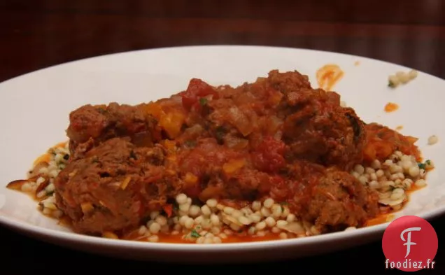 Boulettes de Viande et Couscous Marocains