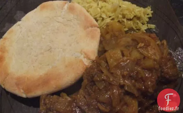 Jarret d'Agneau et Curry de Pommes de Terre