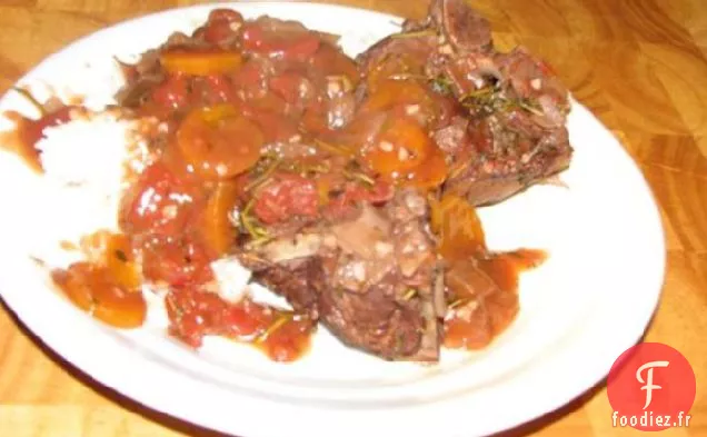 Jarrets D'Agneau Braisés Au Romarin Frais