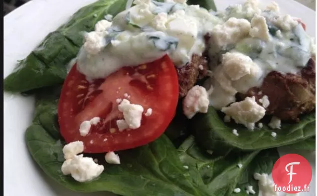 Hamburgers d'Agneau au Tzatziki à la Menthe