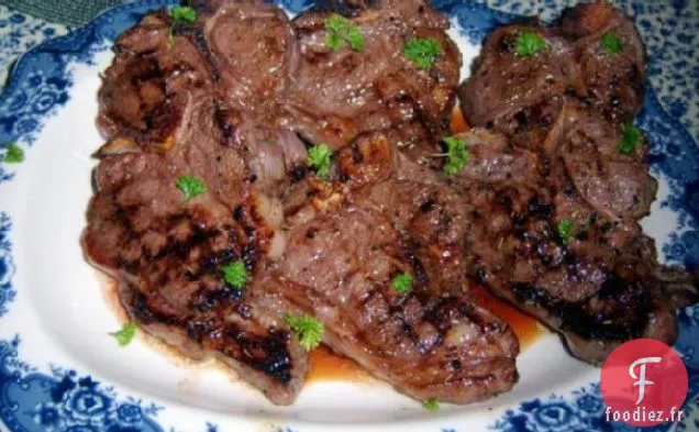 Côtelettes d'Agneau Grillées Marinées à la Grenade