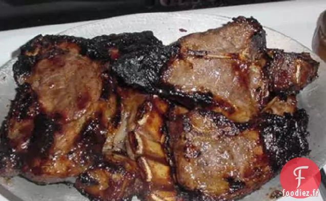 Agneau.... Côtelettes d'Agneau Barbecue