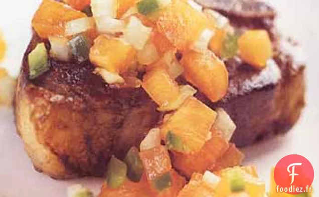 Côtelettes d'Agneau et Chutney de Kaki Frais
