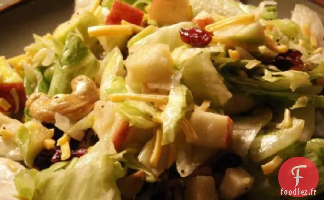 Salade aux Canneberges, Poires, Pommes