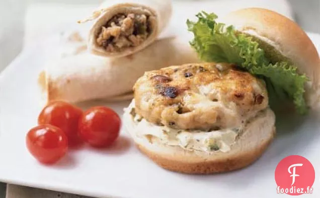 Mini Burgers de Dinde au Gorgonzola