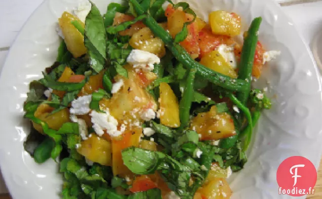 Salade de Haricots Verts Frais et de Tomates