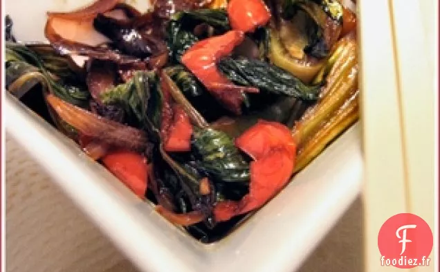 Bébé Pak Choi Avec Peppadews