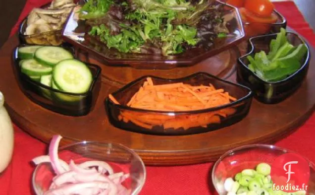 Mini Bar à salade pour les Beaux-parents difficiles