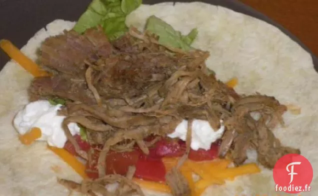Tacos de Bœuf Râpé Cuit Lentement