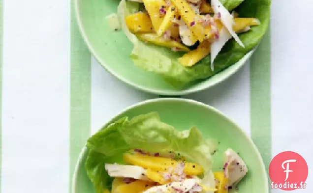 Salade de Mangue et Cœurs de Palme à la Vinaigrette au Citron Vert