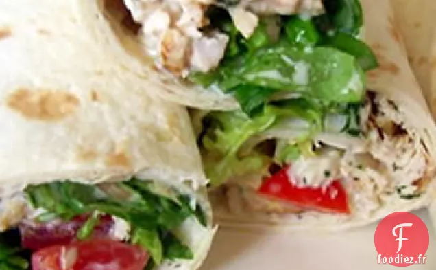 Wraps Chauds de Poulet Ranch