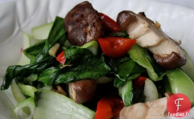 Sauté Bok Choy Avec Recette de Champignons Shitake