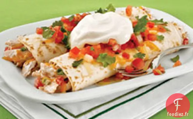 Enchiladas à la Dinde et à la Crème Sure