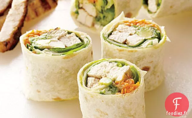 Rouleaux de poulet grillé à la Californienne