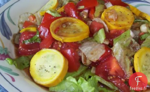 Salade de Courge Tomate-Patypan