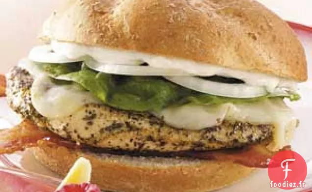 Sandwichs au Poulet au Bacon et au Provolone