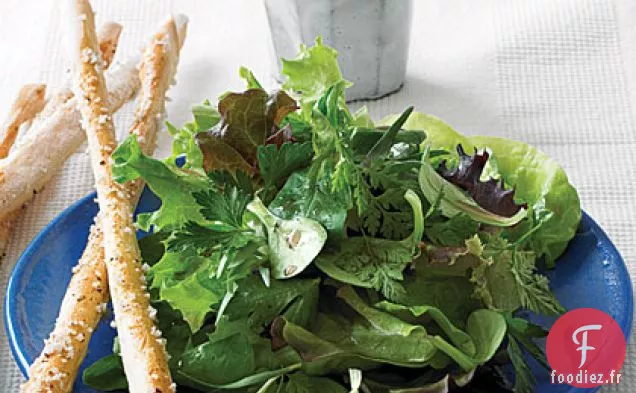 Salade de Légumes Verts et Herbes avec Vinaigrette Classique