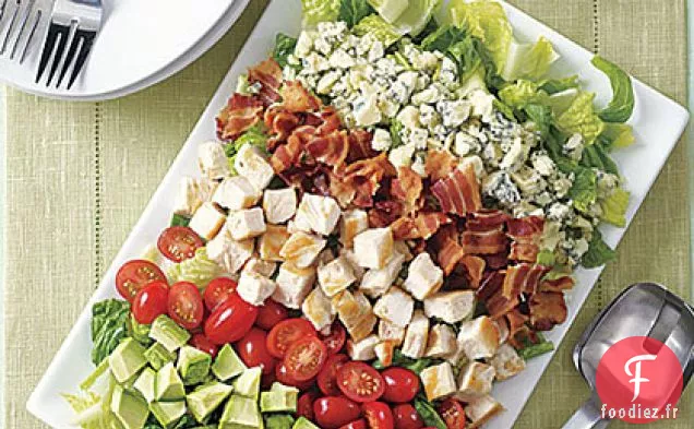 Salade Rapide Cobb avec Vinaigrette au Yogourt