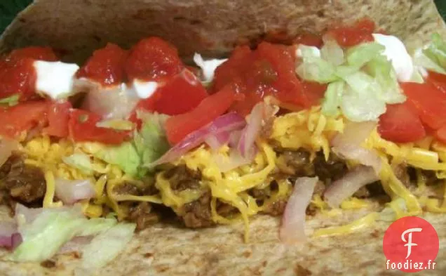 Tacos Sans Viande Avec Des Miettes De Protéines Végétales